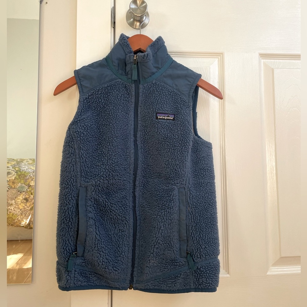 Womens Patagonia Blue Sherpa Small vest
